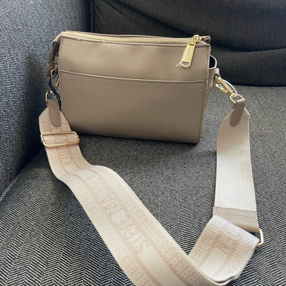 Stylish Beige Crossbody Bag
